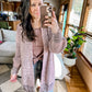 The Way It Was Cardigan in Mauve