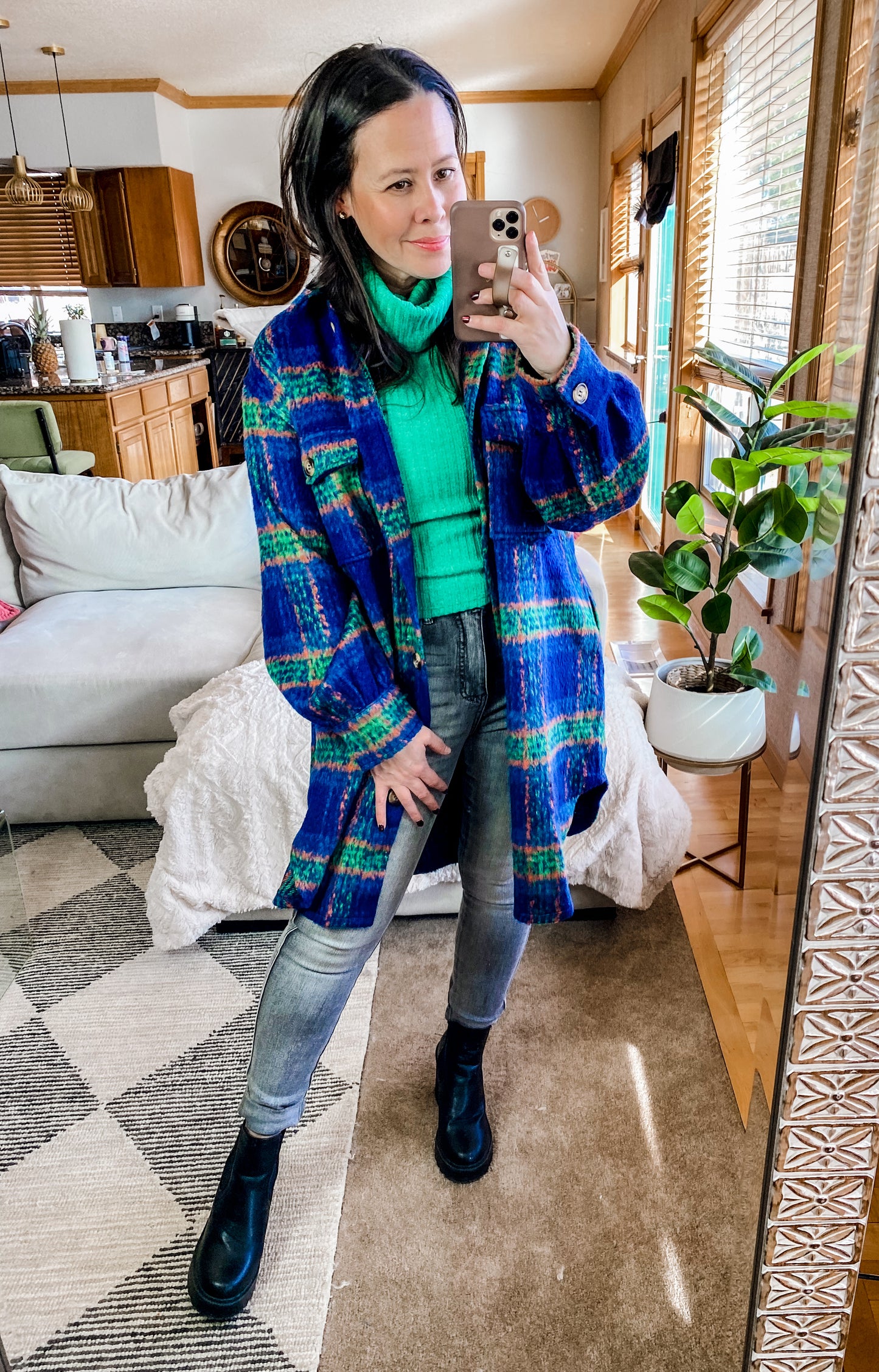 No Tears Plaid Coat