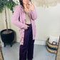 Soft Wisteria Hooded Cardigan