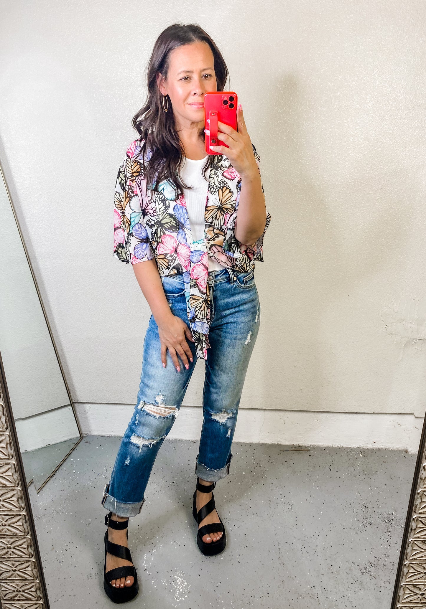 My Darling Valentina Front Tie Blouse