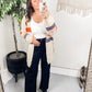 August High Rise Wide Leg Crop Jeans in Black