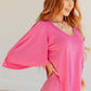 Cali Blouse in Magenta
