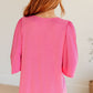 Cali Blouse in Magenta