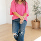 Cali Blouse in Magenta