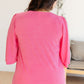 Cali Blouse in Magenta