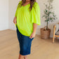 Cali Blouse in Neon Green