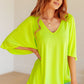 Cali Blouse in Neon Green