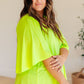 Cali Blouse in Neon Green