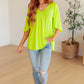Cali Blouse in Neon Green