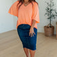 Cali Blouse in Neon Orange