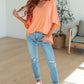 Cali Blouse in Neon Orange