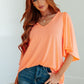 Cali Blouse in Neon Orange