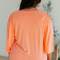Cali Blouse in Neon Orange