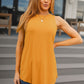 Can't Wait for Spring Hi-Low Sleeveless Top in Mustard