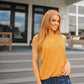 Can't Wait for Spring Hi-Low Sleeveless Top in Mustard