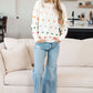 Candy Buttons Pom Detail Sweater