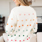 Candy Buttons Pom Detail Sweater