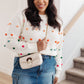 Candy Buttons Pom Detail Sweater