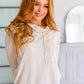 Capture the Day Side Button Hoodie in Oatmeal