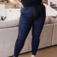Celecia High Waist Hand Sanded Resin Skinny Jeans