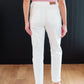 Judy Blue Cuffed Denim Jogger in Ecru White