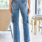 Judy Blue High Rise Wide Leg Cargo Jeans