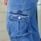 Judy Blue High Rise Wide Leg Cargo Jeans