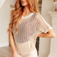 Coastal Dreams Fishnet Top in Cream