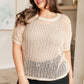 Coastal Dreams Fishnet Top in Cream