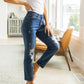Judy Blue High Rise Button Fly Distressed Boyfriend Jeans