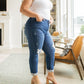Judy Blue High Rise Button Fly Distressed Boyfriend Jeans