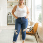 Judy Blue High Rise Button Fly Distressed Boyfriend Jeans