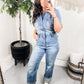 Judy Blue Short Sleeve Denim Jumpsuit