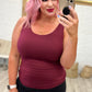 Casual But Cool Tank in Burgundy