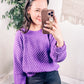 Thought It Over Textured Pullover