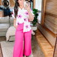 I Love These High Rise Wide Leg Pants in Hot Pink