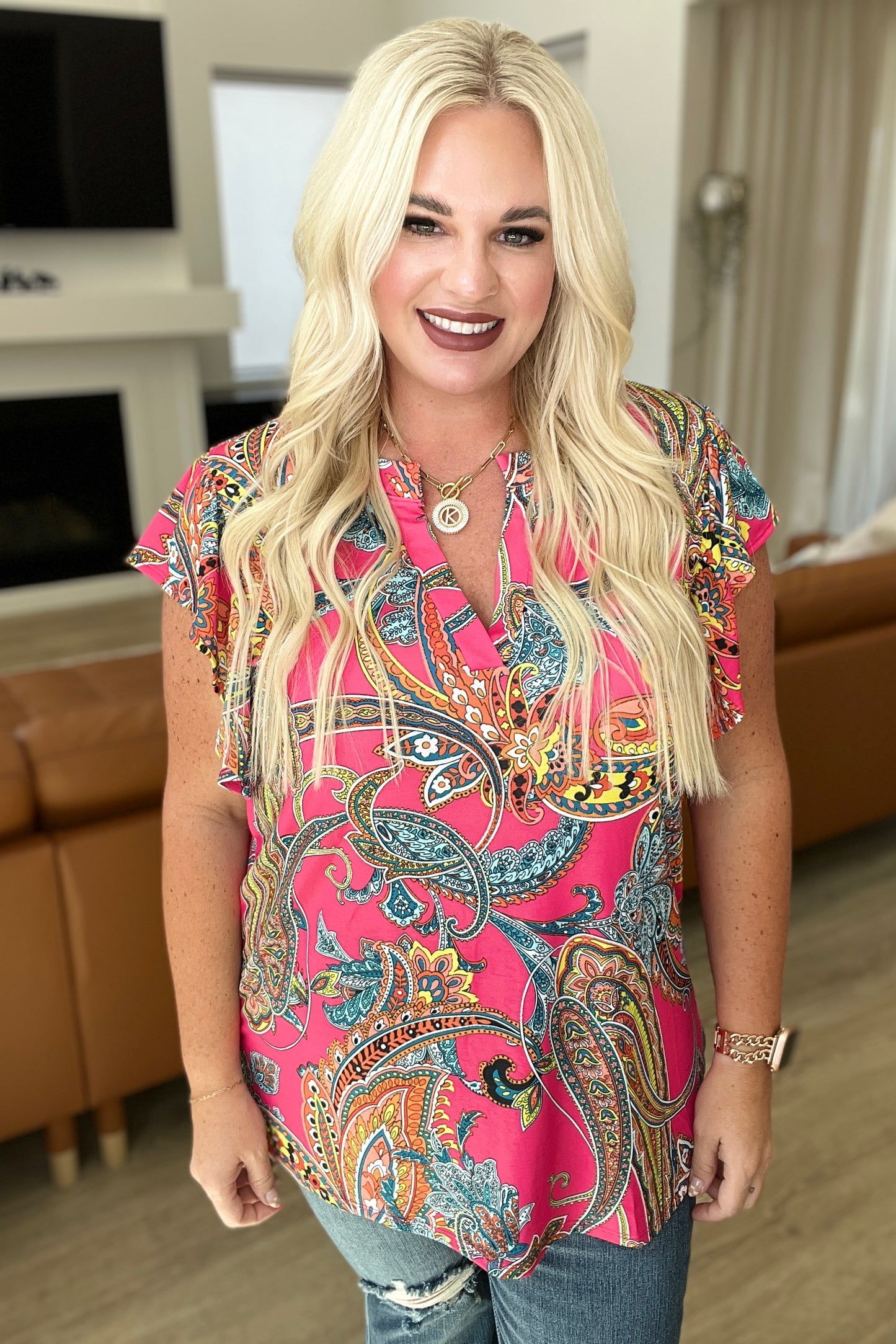 Still Overthinking It Paisley Top