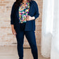 Magic 3/4 Blazer in Navy