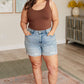 Judy Blue Distressed Cuffed Cutoff Shorts