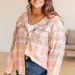 Daylight Dip Dye Plaid Hooded Shacket