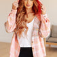 Daylight Dip Dye Plaid Hooded Shacket