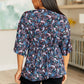 Dreamer Top in Black and Periwinkle Paisley