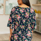Dreamer Top in Navy and Pink Vintage Bouquet