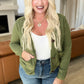 Climbing Vine Cable Knit Cardigan in Green