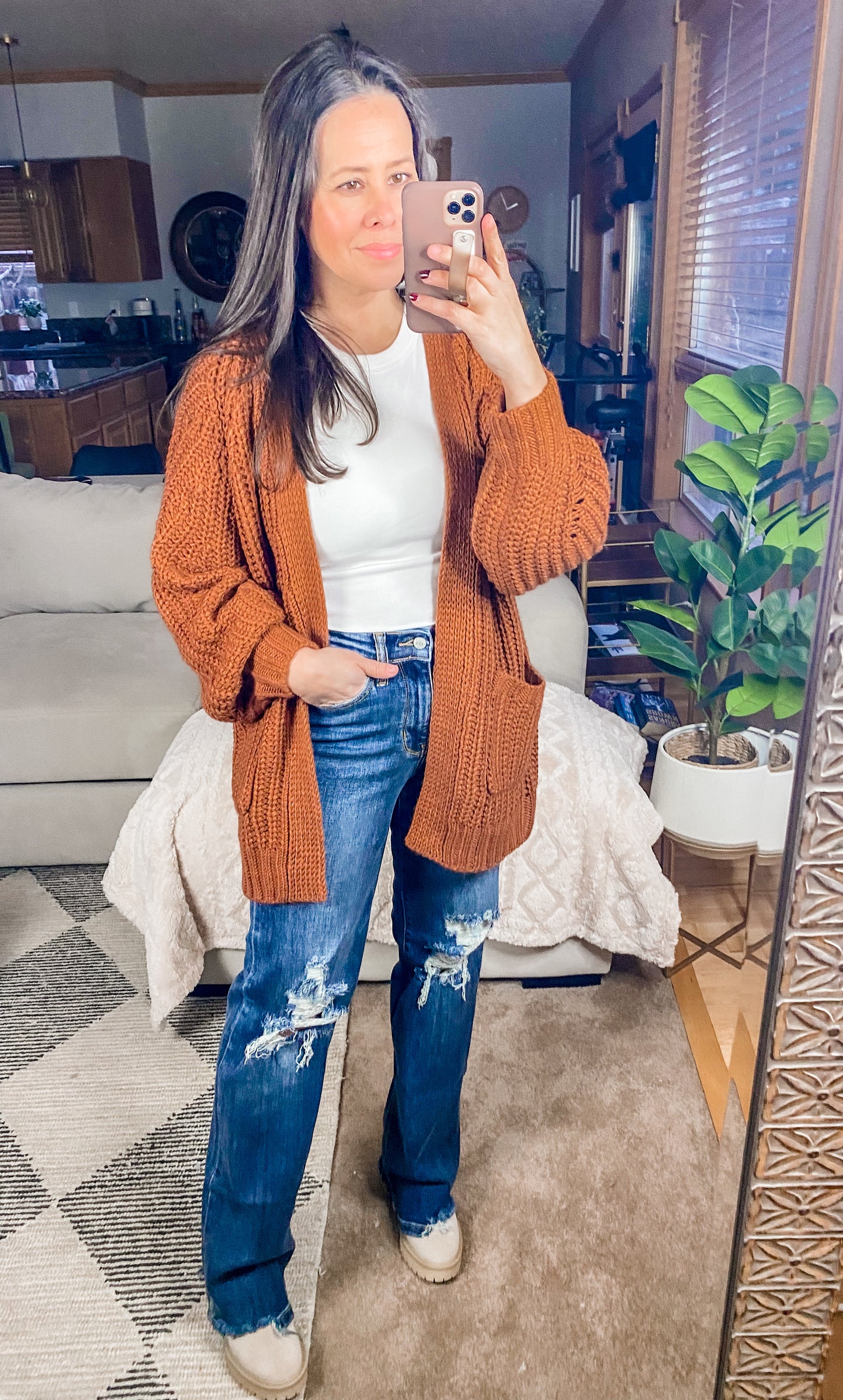 Judy Blue Take Me Back 90's Straight Jeans in Dark Wash