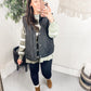 Neither Here Nor There Puffer Vest in Black