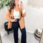 Cotton Bleu Classic Oversized Jacket Blazer in Black and Camel