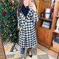 Monochromatic Moment Plaid Coat