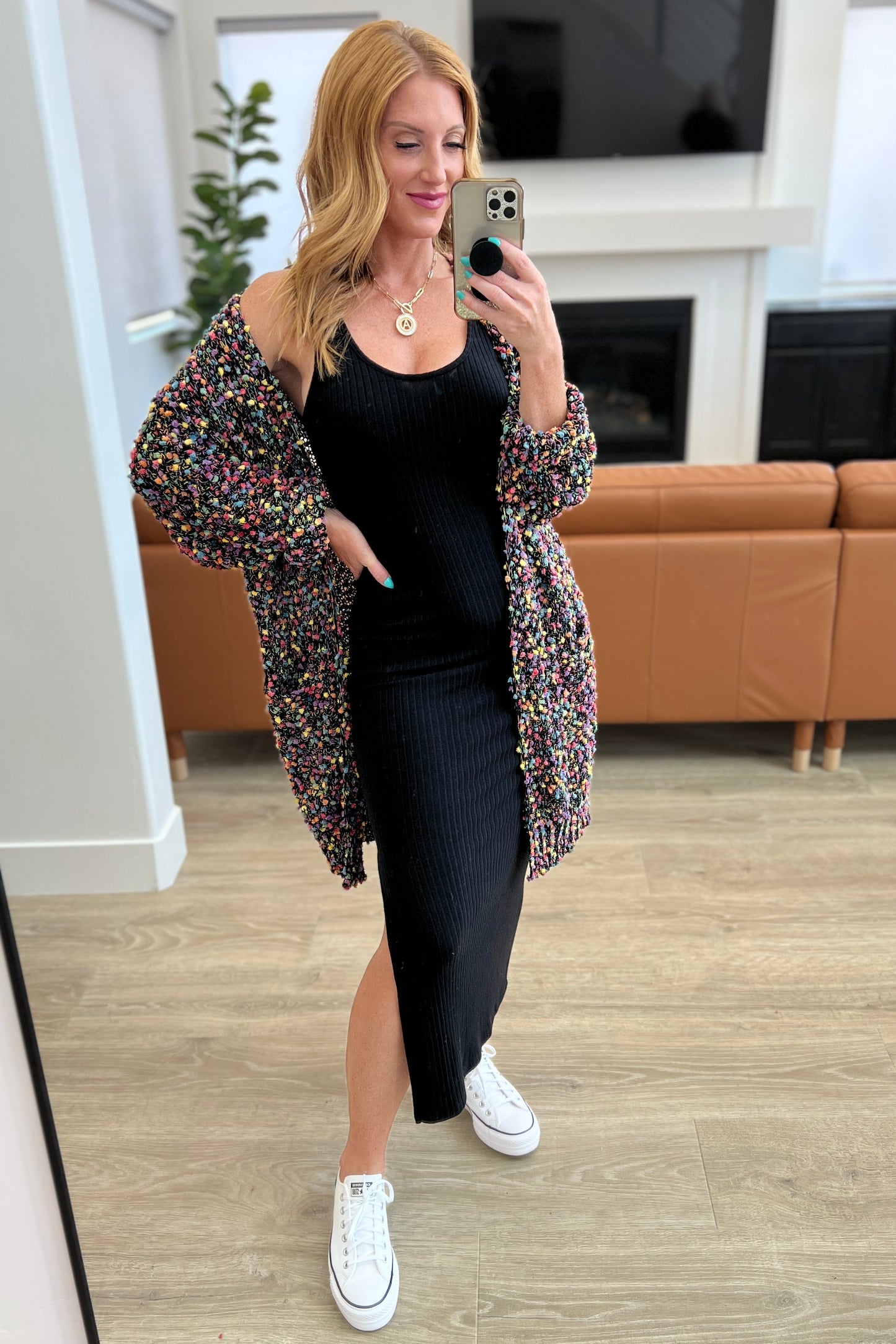 No Time Like The Present Confetti Cardigan