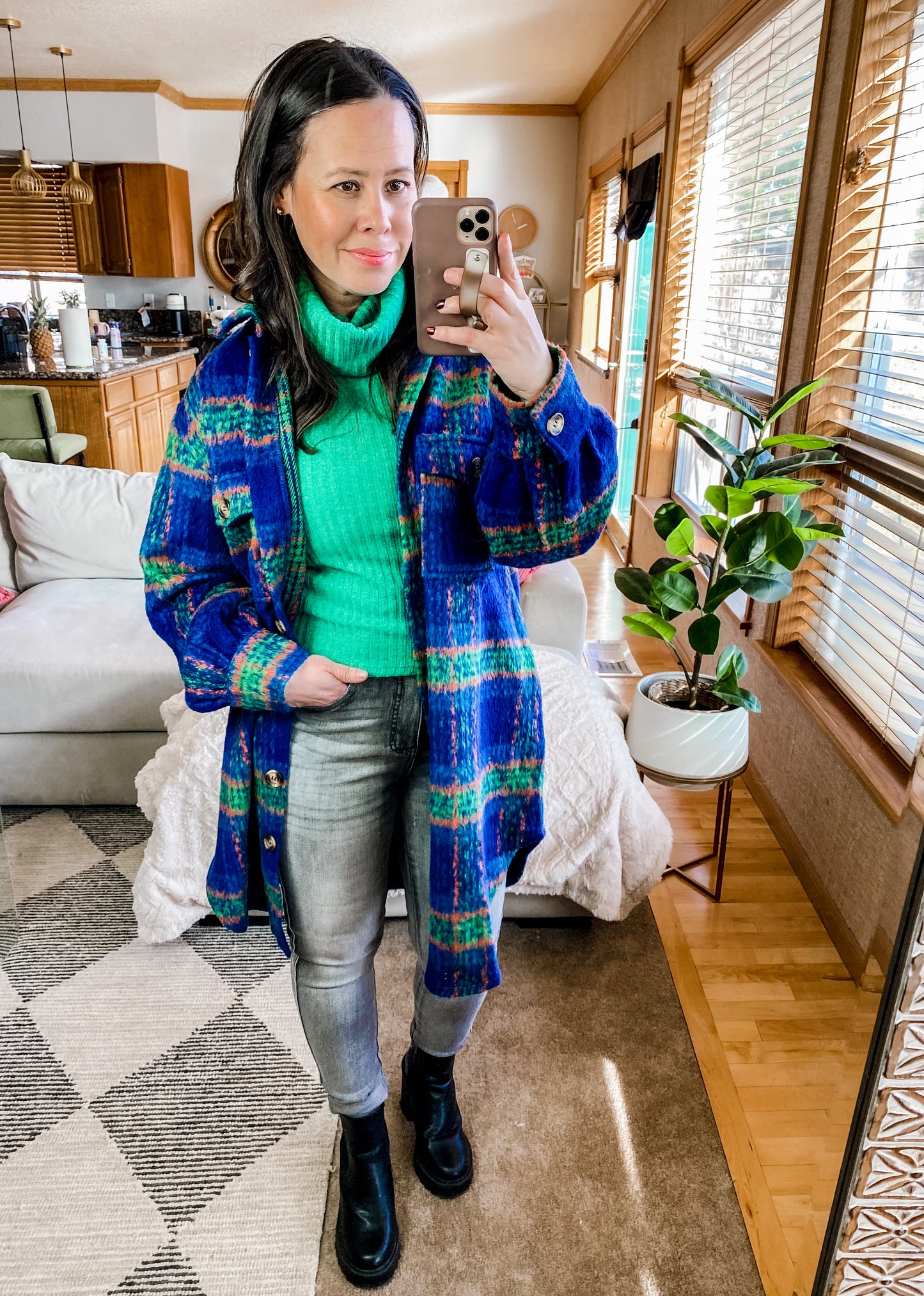 No Tears Plaid Coat